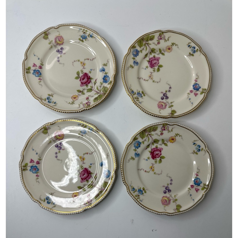 Castleton fine China Elegant Floral bread Plate Set
